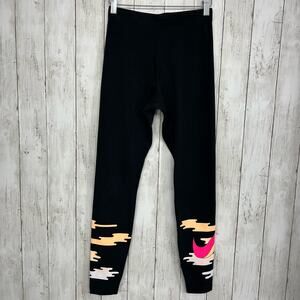 Nike Pro Hyperwarm High Waisted Graphic Swoosh Legging Gym Running Pants Small
